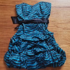 Sweeheart neckline strapless bubble dress